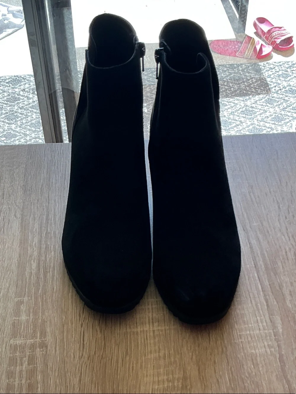 Style & Co. Black Suede Ankle Booties